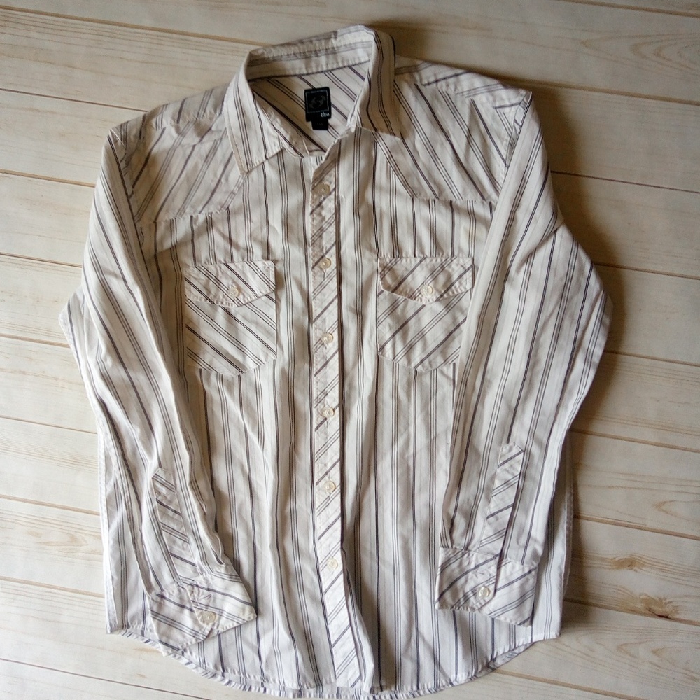 3 for 15$ Men's Anchor Blue Long Sleeve shirt